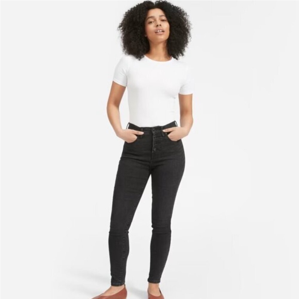 Everlane The High Rise Skinny Button Fly Jeans